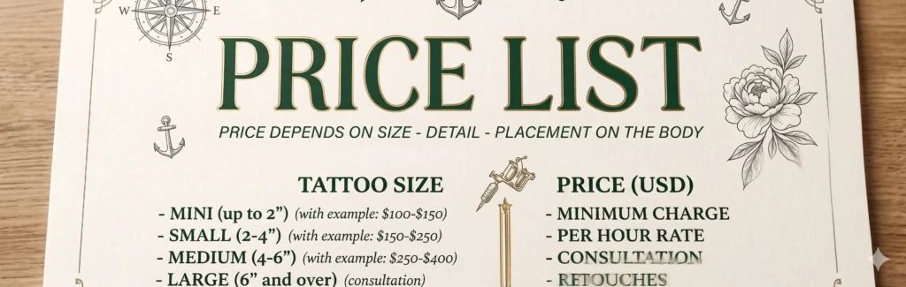 Tattoo Pricing bangkok
